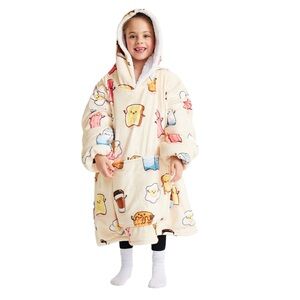 OODIE Breakfast Buddies Kids' Hooded Wearable Blanket